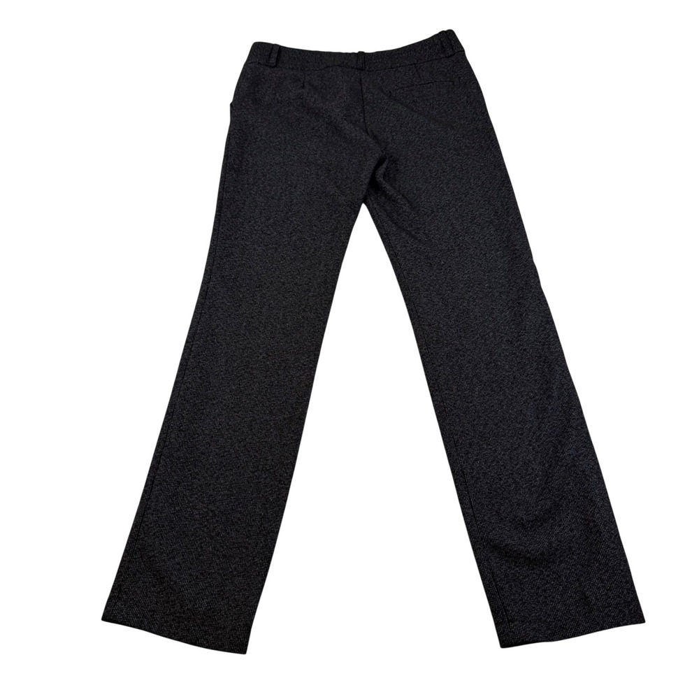 Thai Hoa Charcoal Gray Textured Straight Leg Dress Pants Womens Size L Workwear